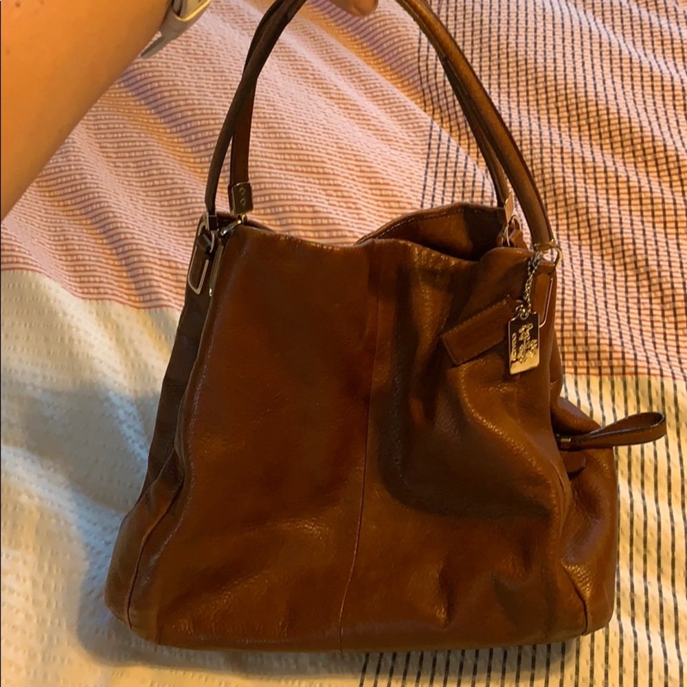 Brown coach purse